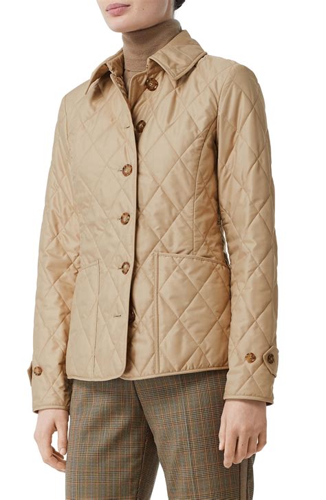 diamond quilted thermoregulated jacket burberry|burberry check diamond quilted coat.